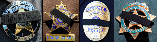 new york police mourning badge